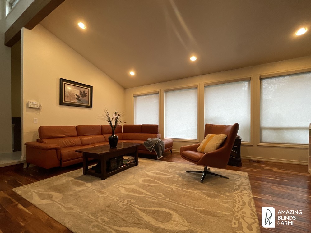 Effortless Transformation with Modern Roller Shades on Somerset Blvd in Bellevue, WA